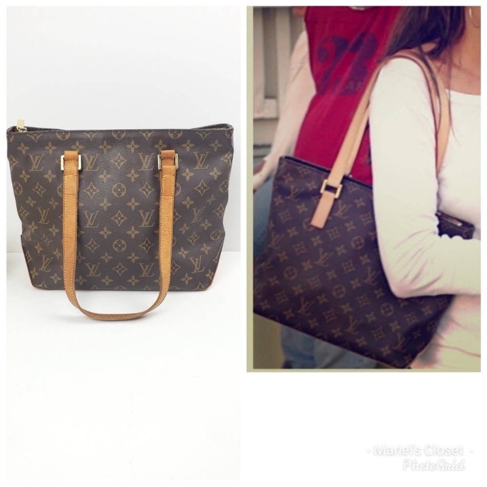 Authentic Louis Vuitton Cabas Piano Monogram Canvas